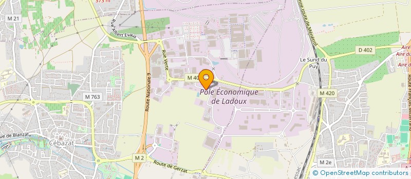 localisation de l'entreprise LES MONTELS 2020  CEBAZAT