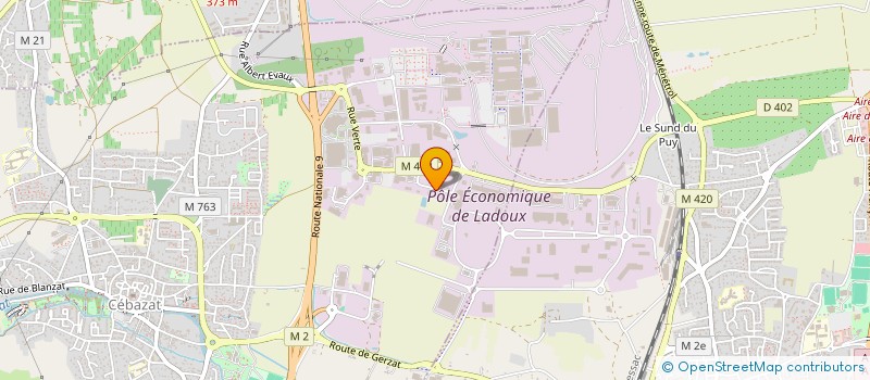 localisation de l'entreprise LES MONTELS 2022  CEBAZAT