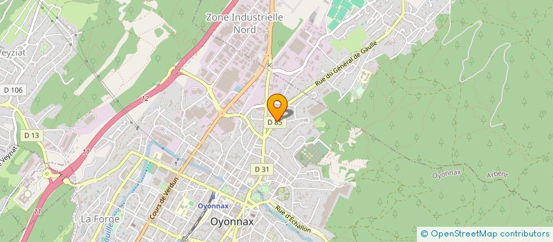 localisation de l'entreprise LES MONTETS à OYONNAX