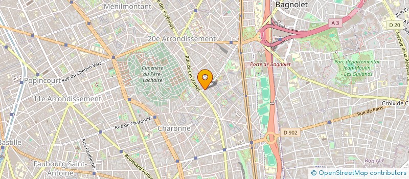 localisation de l'entreprise LES MONTEURS ECHAFAUDEURS à PARIS