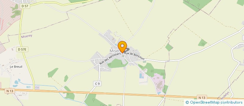 localisation de l'entreprise LES MONTGOLFIERES  MISEREY