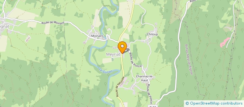 localisation de l'entreprise LES MONTGOLFIERES DES PAYS DE L'AIN  BOHAS-MEYRIAT-RIGNAT