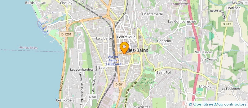 localisation de l'entreprise LES MONTILLES à AIX-LES-BAINS