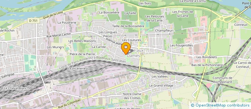 localisation de l'entreprise LES MONTILS  LA VILLE-AUX-DAMES