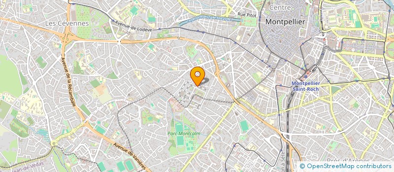 localisation de l'entreprise LES MONTOUZERES à MONTPELLIER