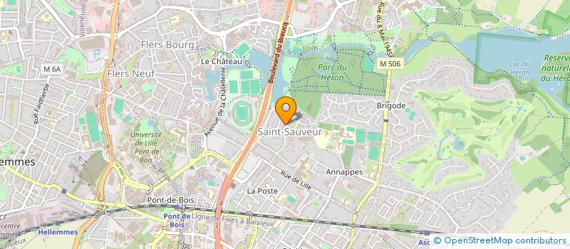 localisation de l'entreprise LES MONTS 3 à VILLENEUVE-D'ASCQ