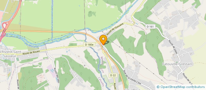 localisation de l'entreprise LES MONTS  FIQUEFLEUR-EQUAINVILLE