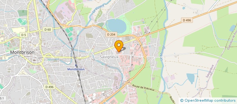 localisation de l'entreprise LES MONTS BLEUS  SAVIGNEUX
