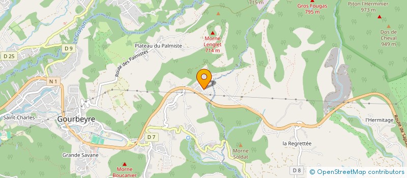 localisation de l'entreprise LES MONTS CARAIBES SUD  GOURBEYRE