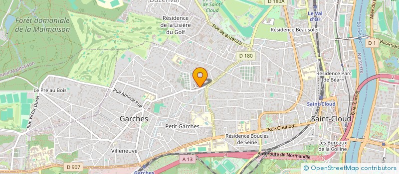 localisation de l'entreprise LES MONTS CHEVALIER à GARCHES