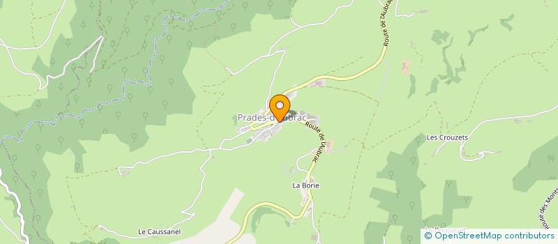 localisation de l'entreprise LES MONTS D'AUBRAC  SAINT CHELY D'AUBRAC