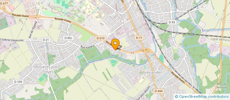 localisation de l'entreprise LES MONTS D'AURIGO  ROSIERES-PRES-TROYES