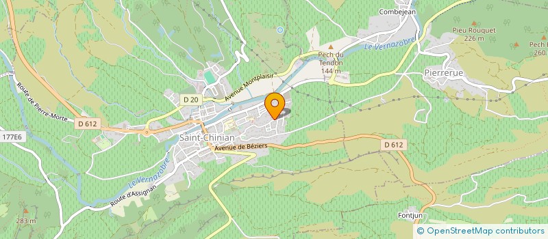 localisation de l'entreprise LES MONTS DE LA GRAGE  SAINT-CHINIAN