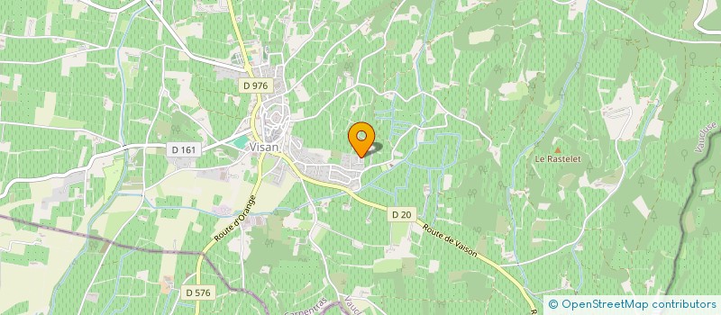 localisation de l'entreprise LES MONTS DE MATHIAS  VISAN