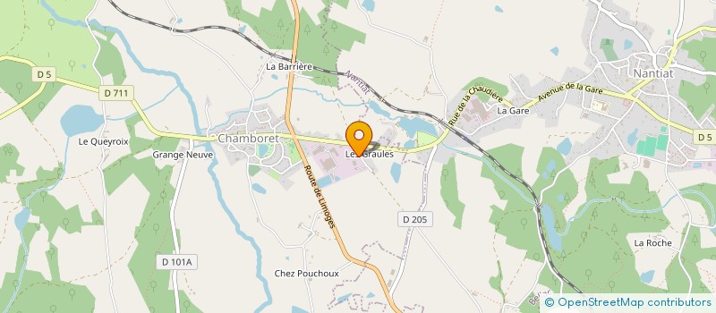 localisation de l'entreprise LES MONTS SERVICES à CHAMBORET