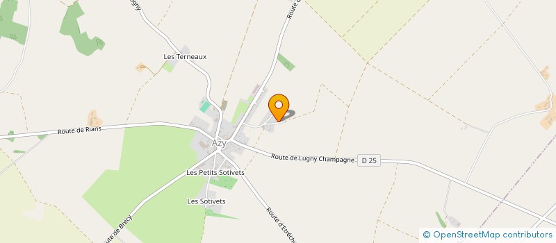 localisation de l'entreprise LES MONTS TIFFAUX  AZY