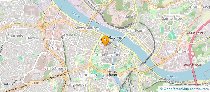 localisation de l'entreprise LES MOQUETTES DE LA NIVE à BAYONNE
