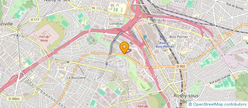 localisation de l'entreprise LES MOQUETTES DE ROSNY à ROSNY-SOUS-BOIS