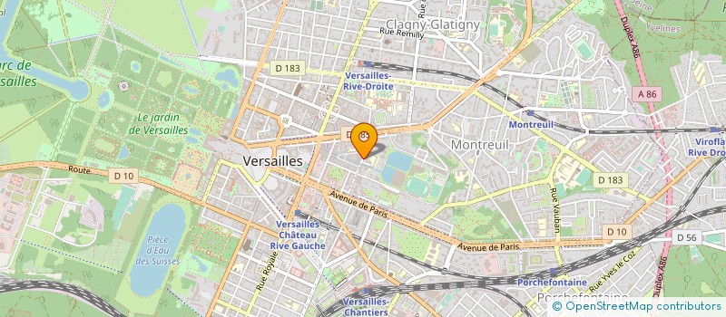 localisation de l'entreprise LES MOQUETTES DE VERSAILLES à VERSAILLES