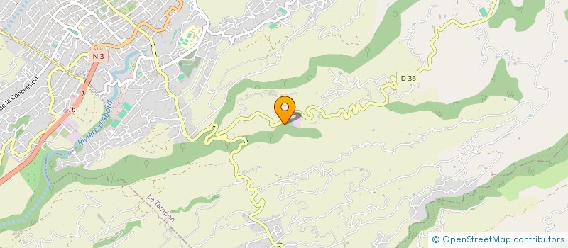 localisation de l'entreprise LES MORANGES  LE TAMPON