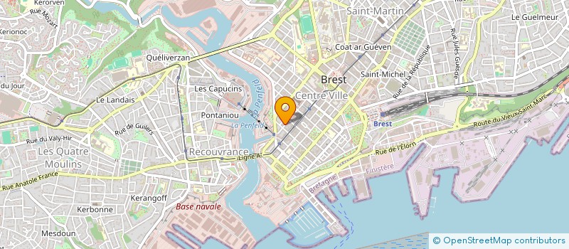 localisation de l'entreprise LES MORDUS à BREST