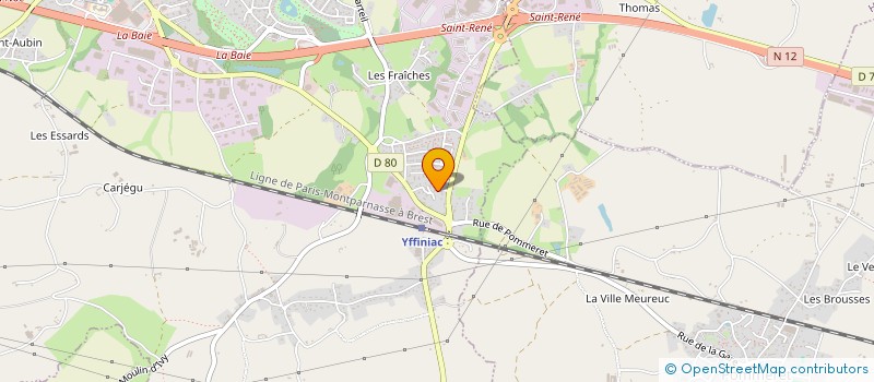 localisation de l'entreprise LES MORDUS DE L'AUTO  YFFINIAC