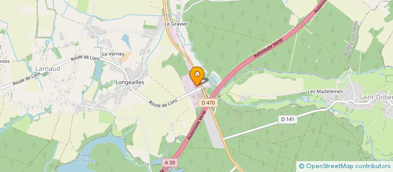 localisation de l'entreprise LES MORDUS DE LA SCENE  BLETTERANS