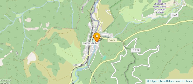 localisation de l'entreprise LES MORDUS DES FORETS - ACTIVITES SPORT NATURE  BASTIDE-PUYLAURENT (LA)