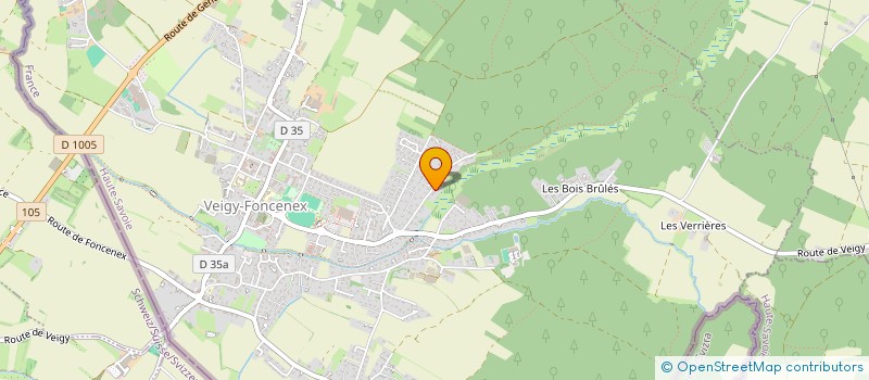 localisation de l'entreprise LES MORENNES  VEIGY-FONCENEX