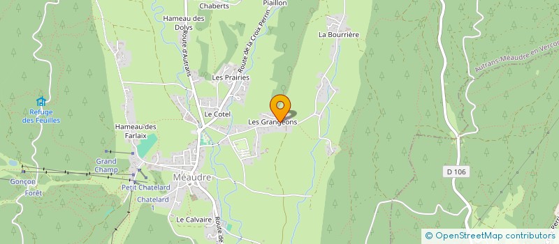 localisation de l'entreprise LES MORETS  AUTRANS-MEAUDRE EN VERCORS