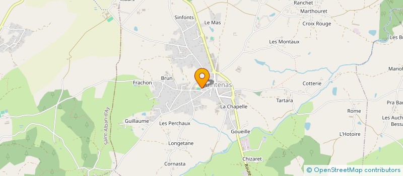 localisation de l'entreprise LES MORFALOUS  QUINTENAS