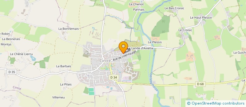 localisation de l'entreprise LES MORILLES BLEUES  CINTRE