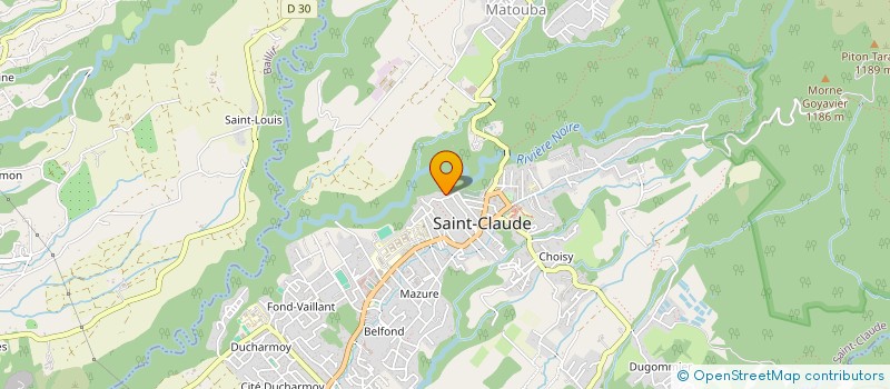 localisation de l'entreprise LES MORNES CHAMPETRES à SAINT-CLAUDE