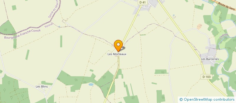 localisation de l'entreprise LES MORTEAUX  CHEROY