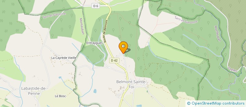 localisation de l'entreprise LES MORTIERS  BELMONT STE-FOI