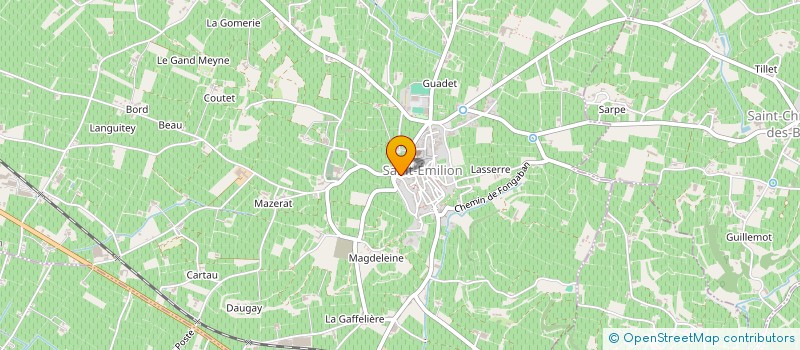 localisation de l'entreprise LES MORTIMERS 98 à SAINT-EMILION