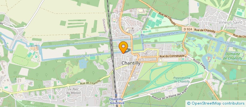 localisation de l'entreprise LES MORVEUSES  CHANTILLY