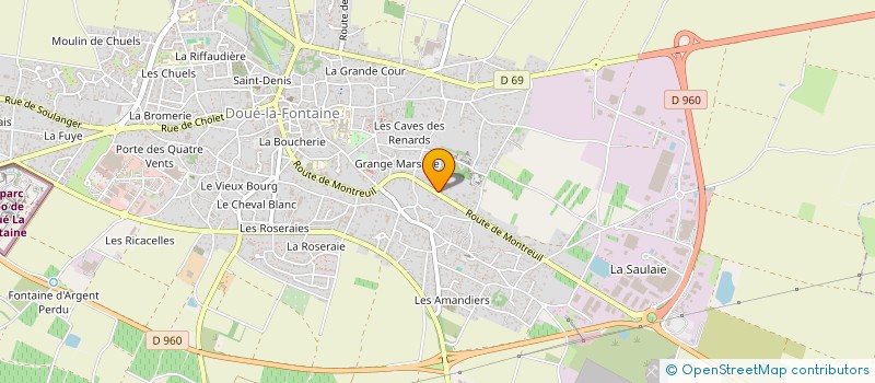 localisation de l'entreprise LES MOSS  DOUE-EN-ANJOU