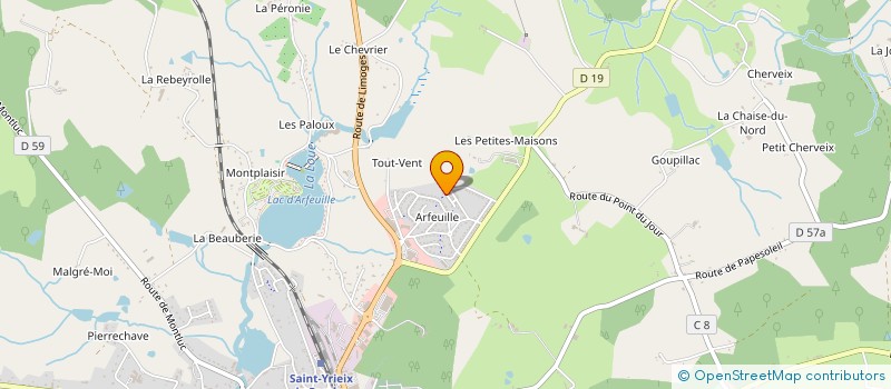 localisation de l'entreprise LES MOT'AREDIENS 875 à SAINT-YRIEIX-LA-PERCHE