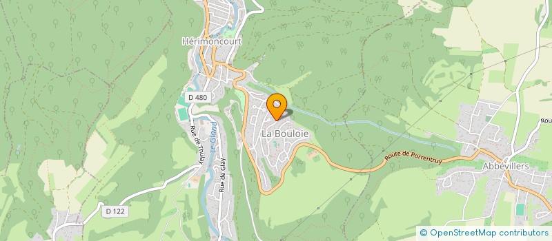 localisation de l'entreprise LES MOTARDS DU PELOTON COMTOIS  HERIMONCOURT