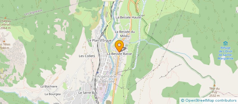 localisation de l'entreprise LES MOTARDS IMPARFAIT  L'ARGENTIERE-LA-BESSEE