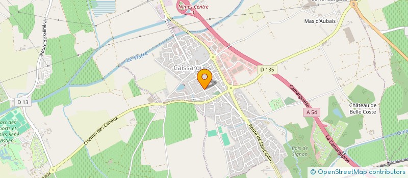 localisation de l'entreprise LES MOTIVES  CAISSARGUES