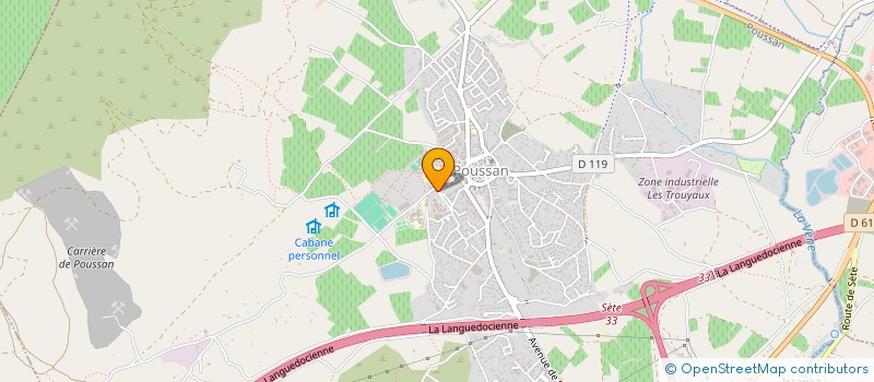 localisation de l'entreprise LES MOTOS DE L'ESPOIR à POUSSAN