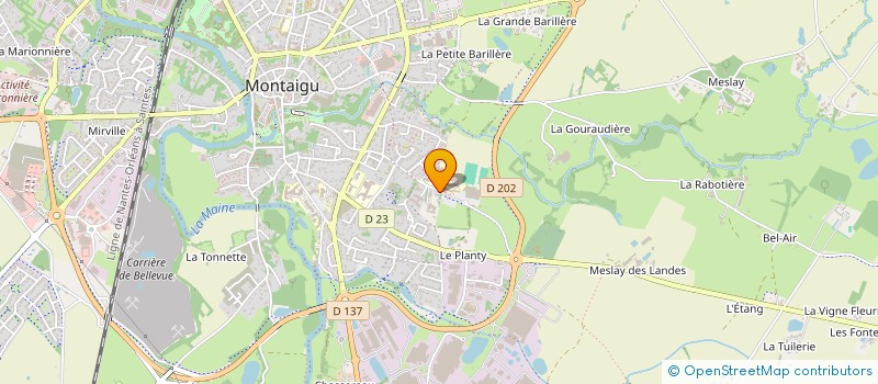 localisation de l'entreprise LES MOTS BLEUS à MONTAIGU-VENDEE