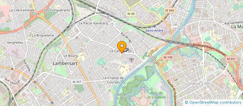 localisation de l'entreprise LES MOTS BLEUS à LAMBERSART