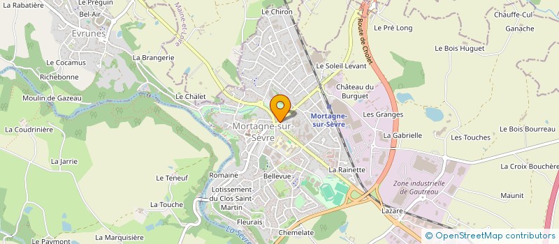 localisation de l'entreprise LES MOTS CHOCOLAT à MORTAGNE-SUR-SEVRE