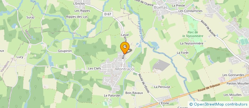 localisation de l'entreprise LES MOTS DE LOU à MONTRACOL