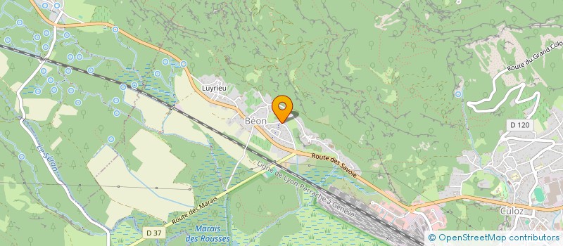 localisation de l'entreprise LES MOTS DE TRAVERSE  CULOZ-BEON