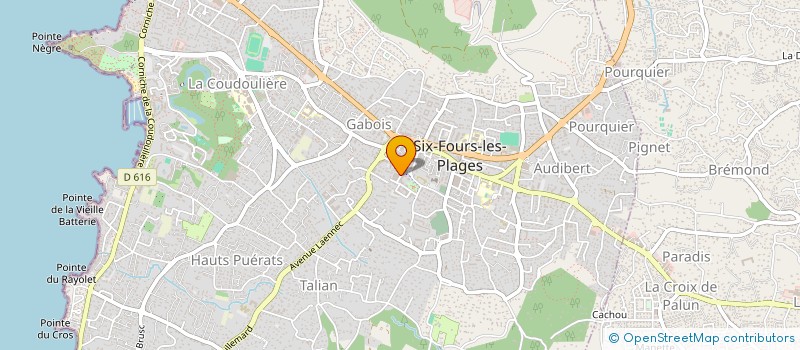 localisation de l'entreprise LES MOTS DES MAUX à SIX-FOURS-LES-PLAGES