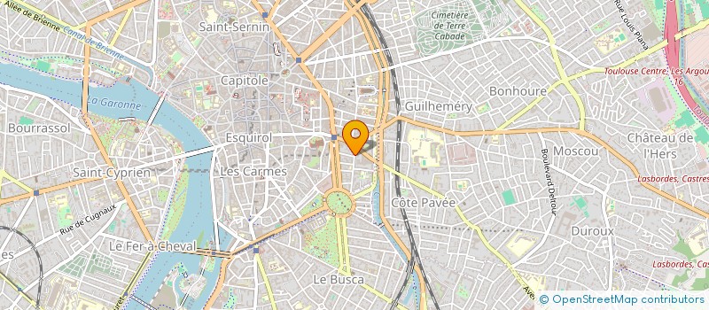 localisation de l'entreprise LES MOTS DES PLUMES  TOULOUSE